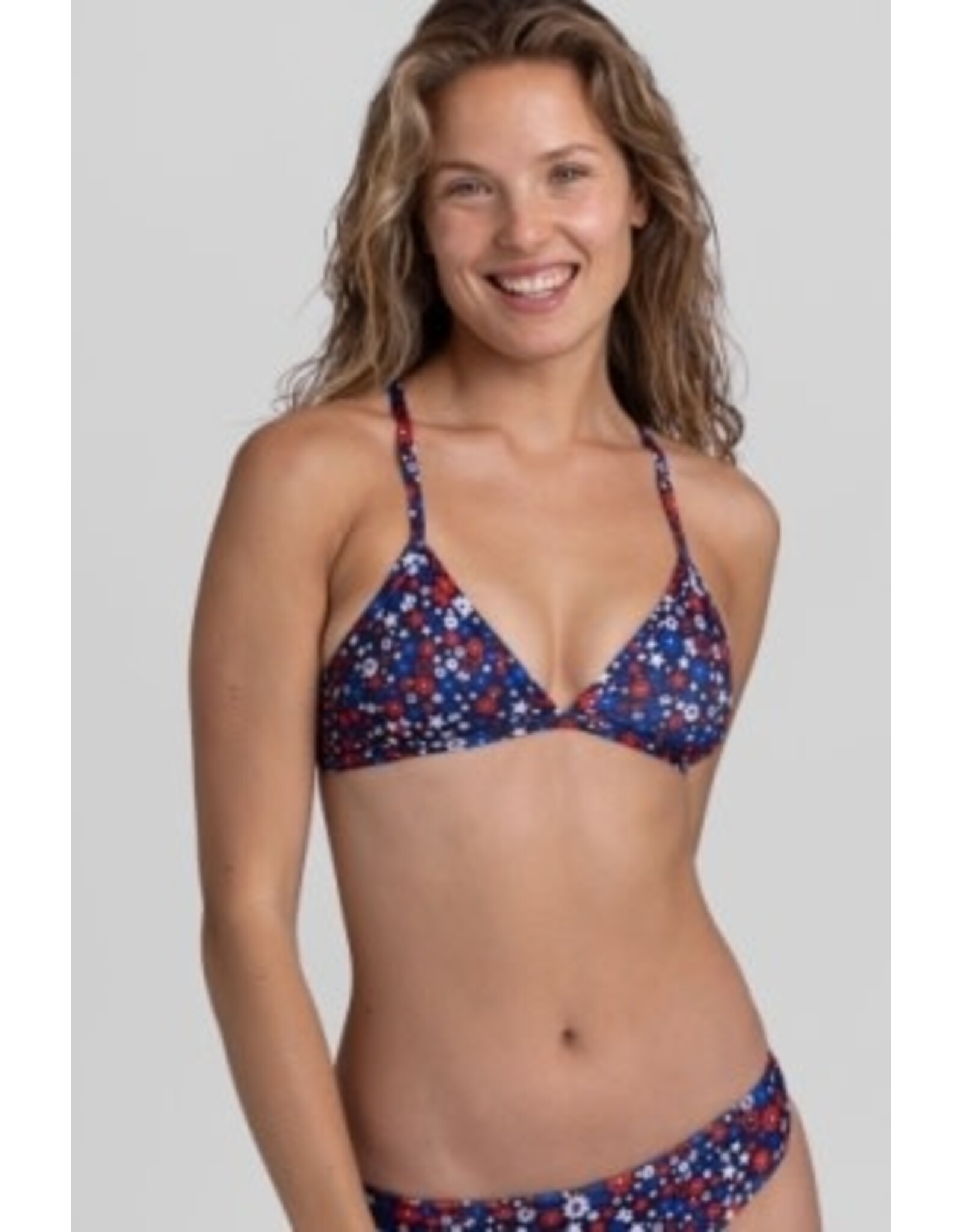 JOLYN JOLYN TRIANGLE PRINT BIKINI TOP