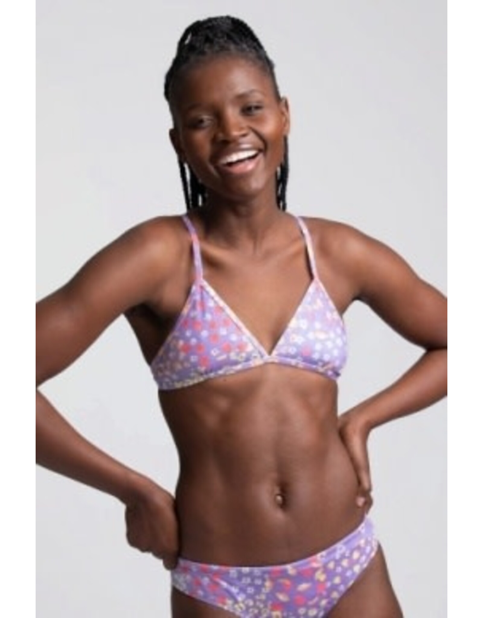 JOLYN JOLYN TRIANGLE PRINT BIKINI TOP