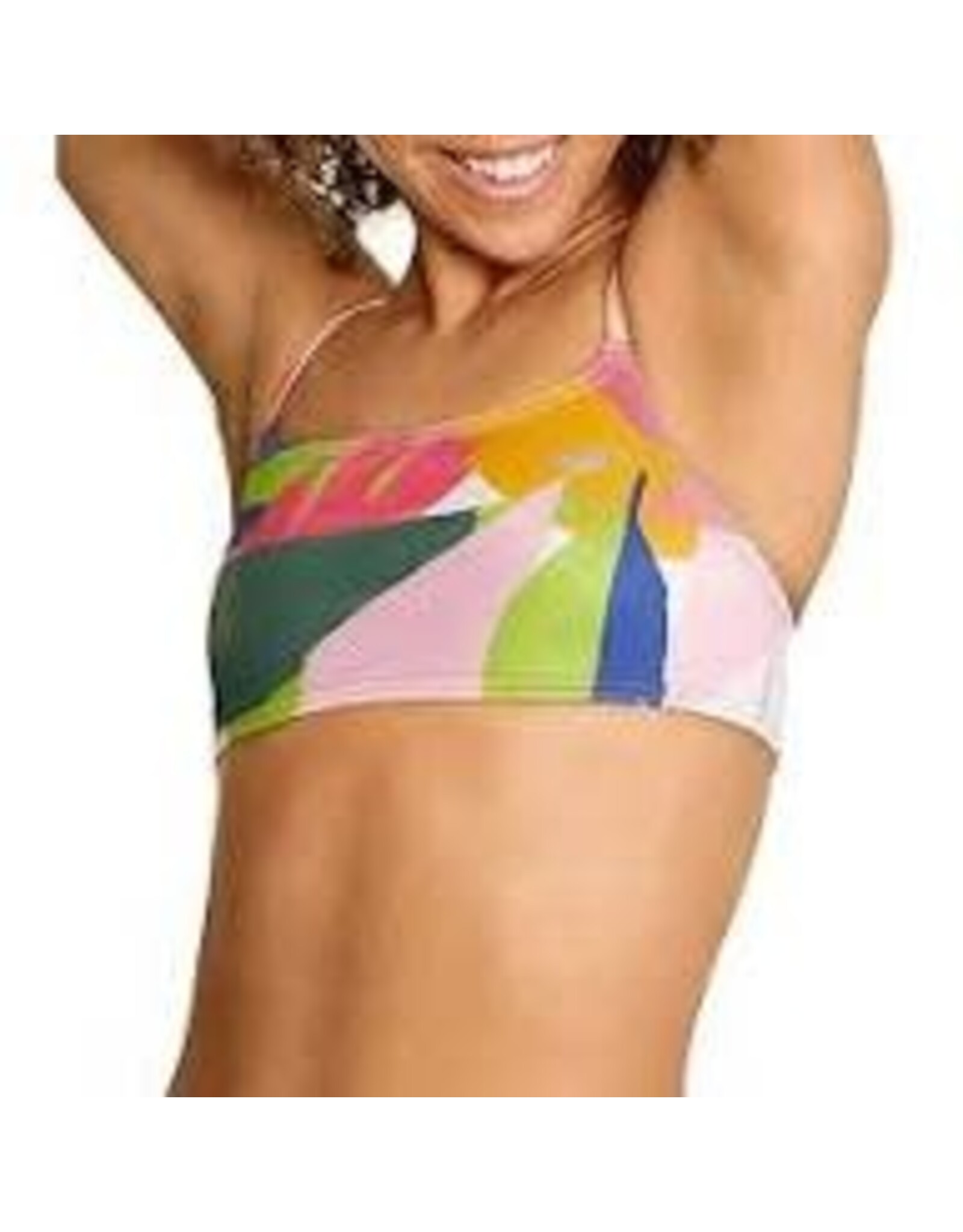 SPEEDO SPEEDO SOLID + PRINTED STRAPPY BIKINI TOP