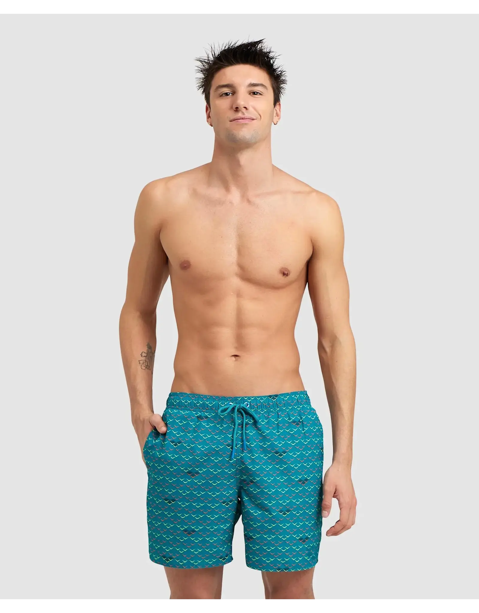 ARENA ARENA MEN'S BEACH BOXER ALLOVER PRINT SHORT