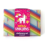 La Licornerie Ensemble de papeterie Rainbow Unicorns