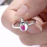 La Licornerie Unicorn translucent pearl adjustable ring
