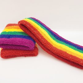 La Licornerie Rainbow Head & Wrist Sweatband Set