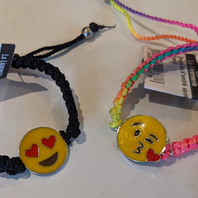 La Licornerie Emoji Adjustable Friendship Bracelet