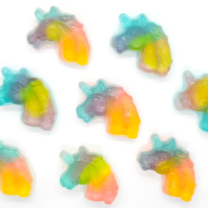 La Licornerie Bonbons en gelée aux fruits Rainbow Unicorns