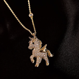 La Licornerie Golden winged unicorn necklace