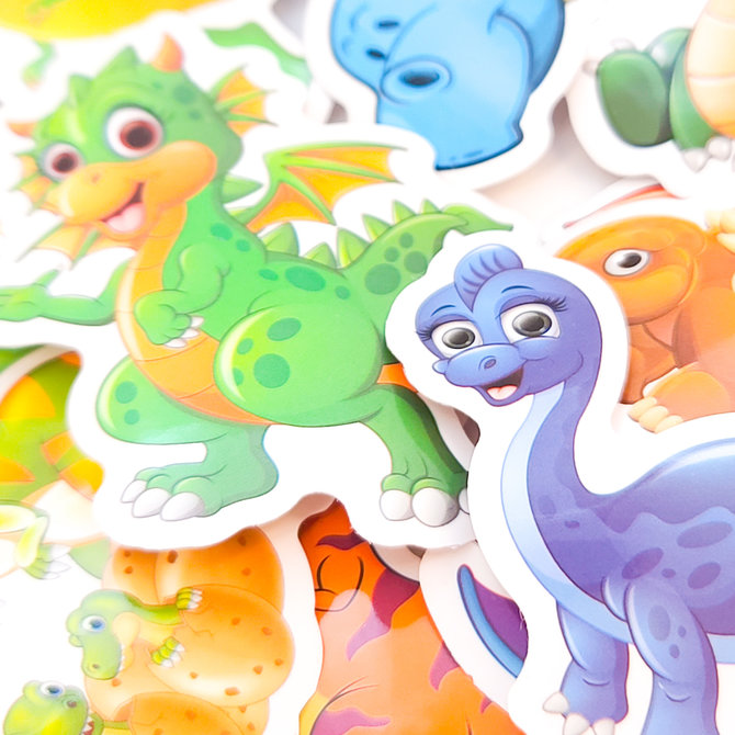 La Licornerie Pack of 50 Dinosaurs Stickers