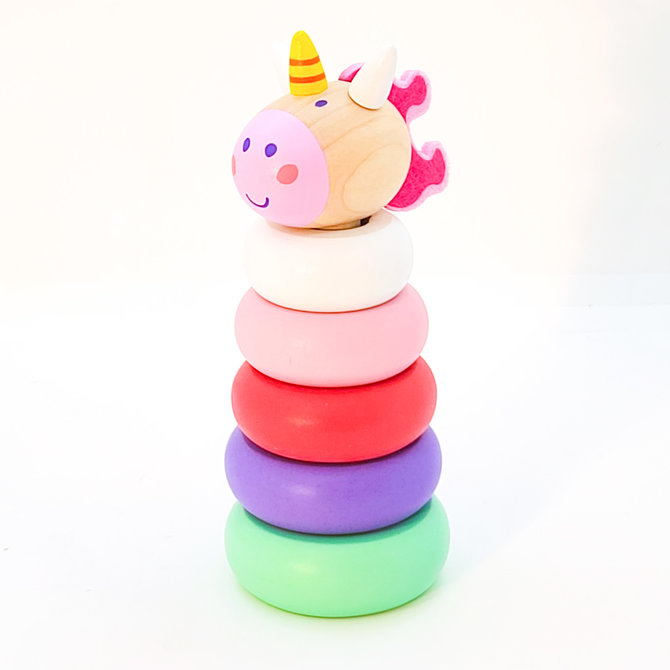 Jouet Bebe Licorne Empilable La Licornerie