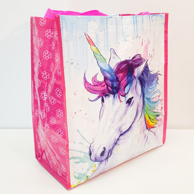 La Licornerie Unicorn or Mermaid Watercolor Reusable bag