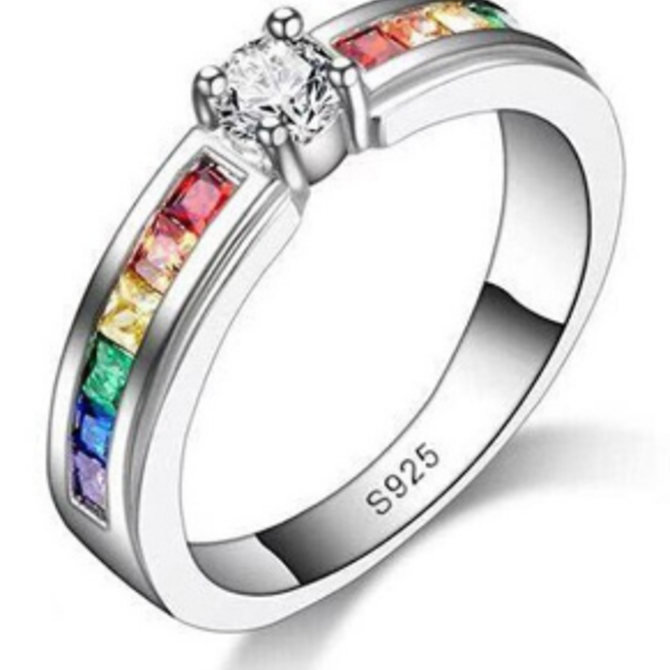 La Licornerie Rainbow crystal ring