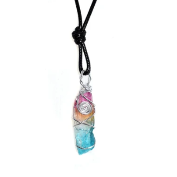 La Licornerie Rainbow unicorn quartz necklace