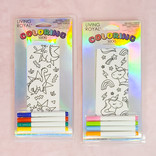 La Licornerie Bas licornesque à colorier avec 4 crayons à tissus