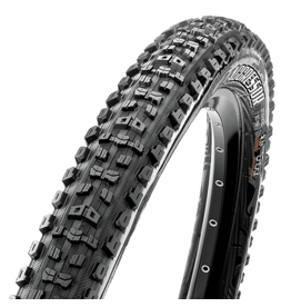 Maxxis Aggressor Tire 29 x 2.50, Folding, 120tpi, Dual Compound, Double Down, Tubeless Ready, Wide Trail, Black