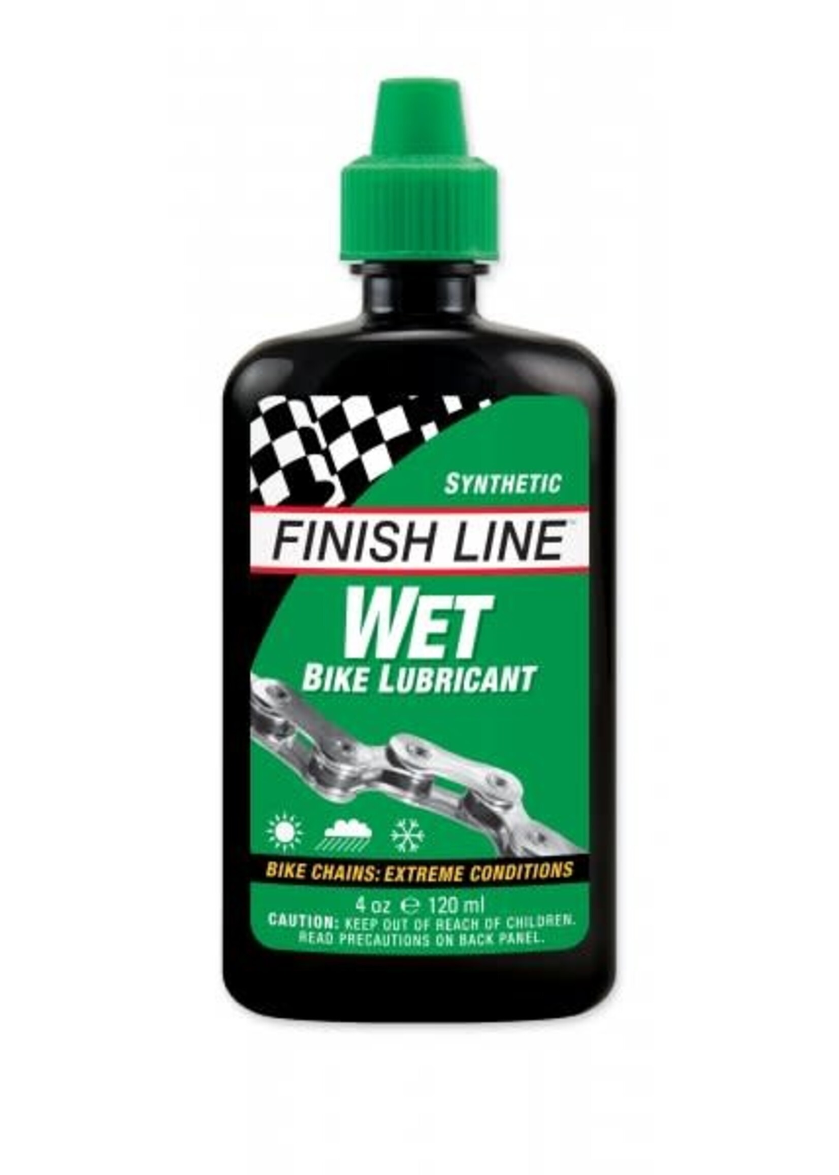 Finish Line WET Bike Chain Lube - 4 fl oz, Drip