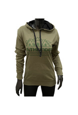 Pathfinder Linescape French Terry Hooded Pullover Military Green / Black