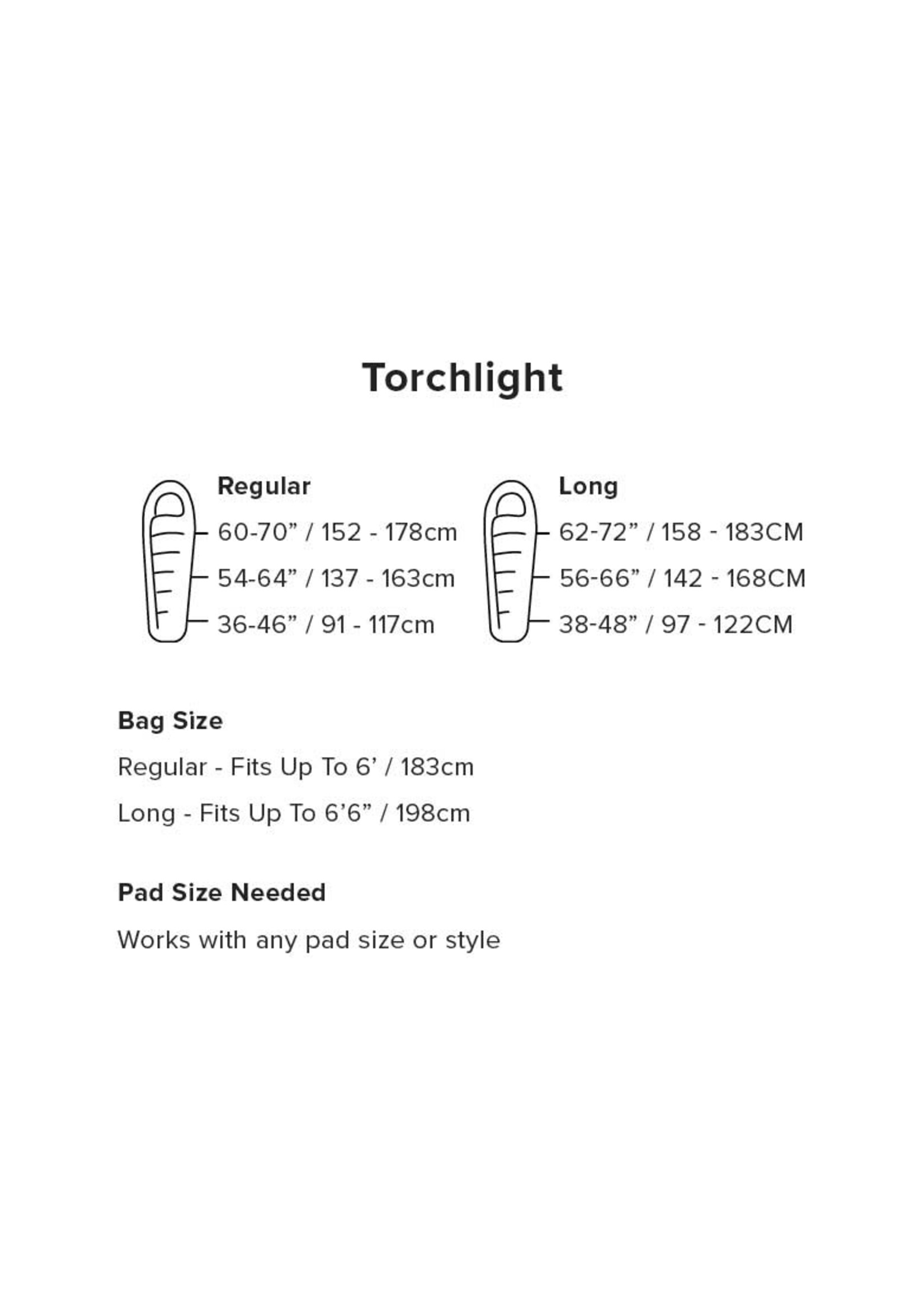 Big Agnes Torchlight Camp 35 (FireLine Pro) REGULAR LEFT