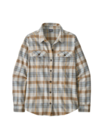 Patagonia W's L/S Org Cotton MW Fjord Flannel  - Fields: Natural