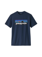 Patagonia Boys' Cap Cool Daily T-Shirt - P-6 Logo: New Navy