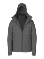 The North Face Mens ThermoBall Eco Tri Jacket - TNF Dark Grey Heather/TNF Black