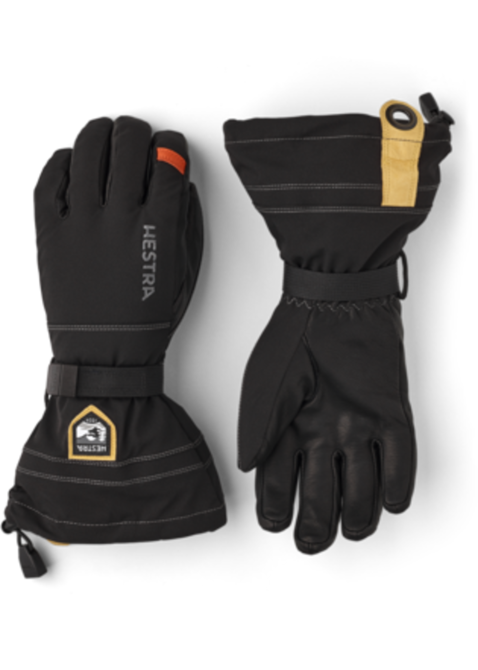 Hestra Army Leather Blizzard Glove - Black/Light Brown