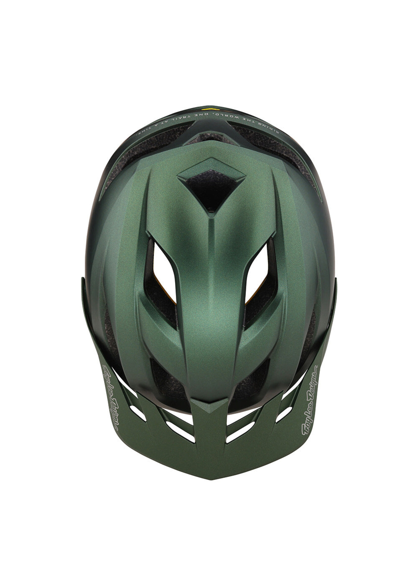 Troy Lee Designs Flowline Helmet with MIPS - Orbit Forest Green