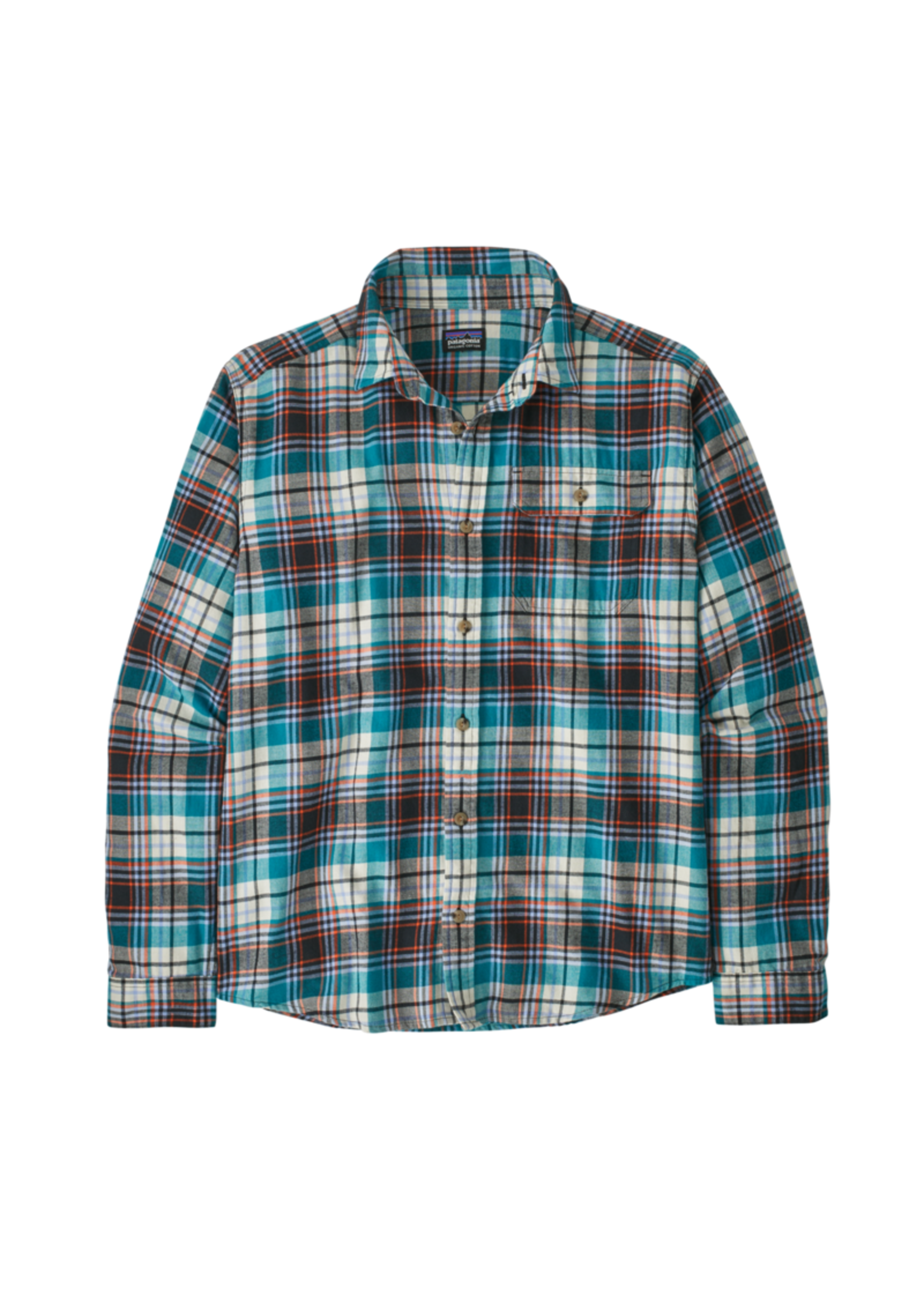 Patagonia Men's Long Sleeve Lightweight Fjord Flannel Shirt - Lavas: Belay Blue