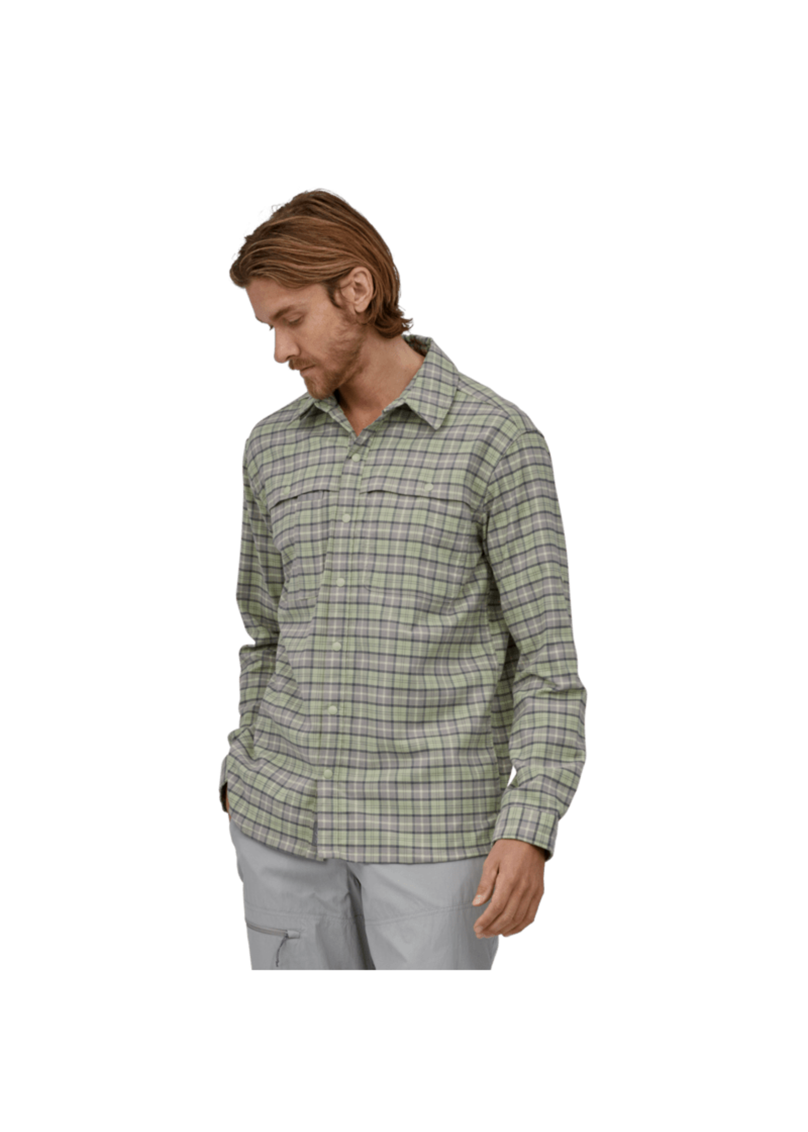 Patagonia Men's Early Rise Stretch Shirt - On the Fly: Salvia Green