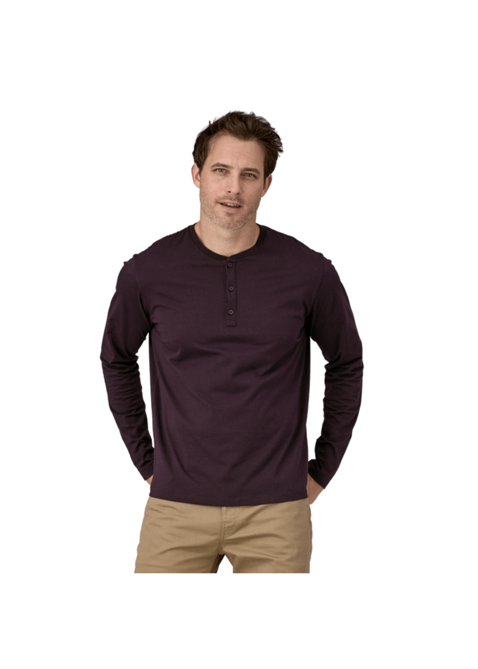 Patagonia Men's L/S Daily Henley - Obsidian Plum