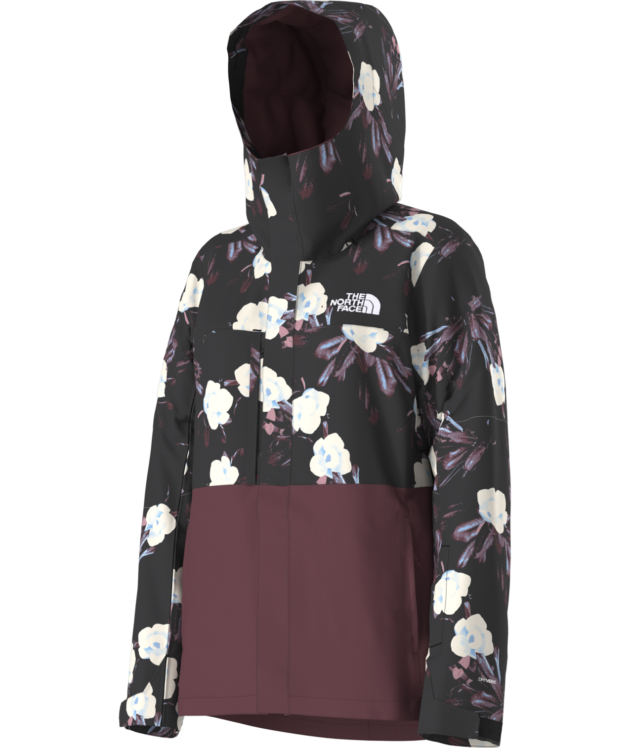 Black Winter Flowers Print/Alpine Plum