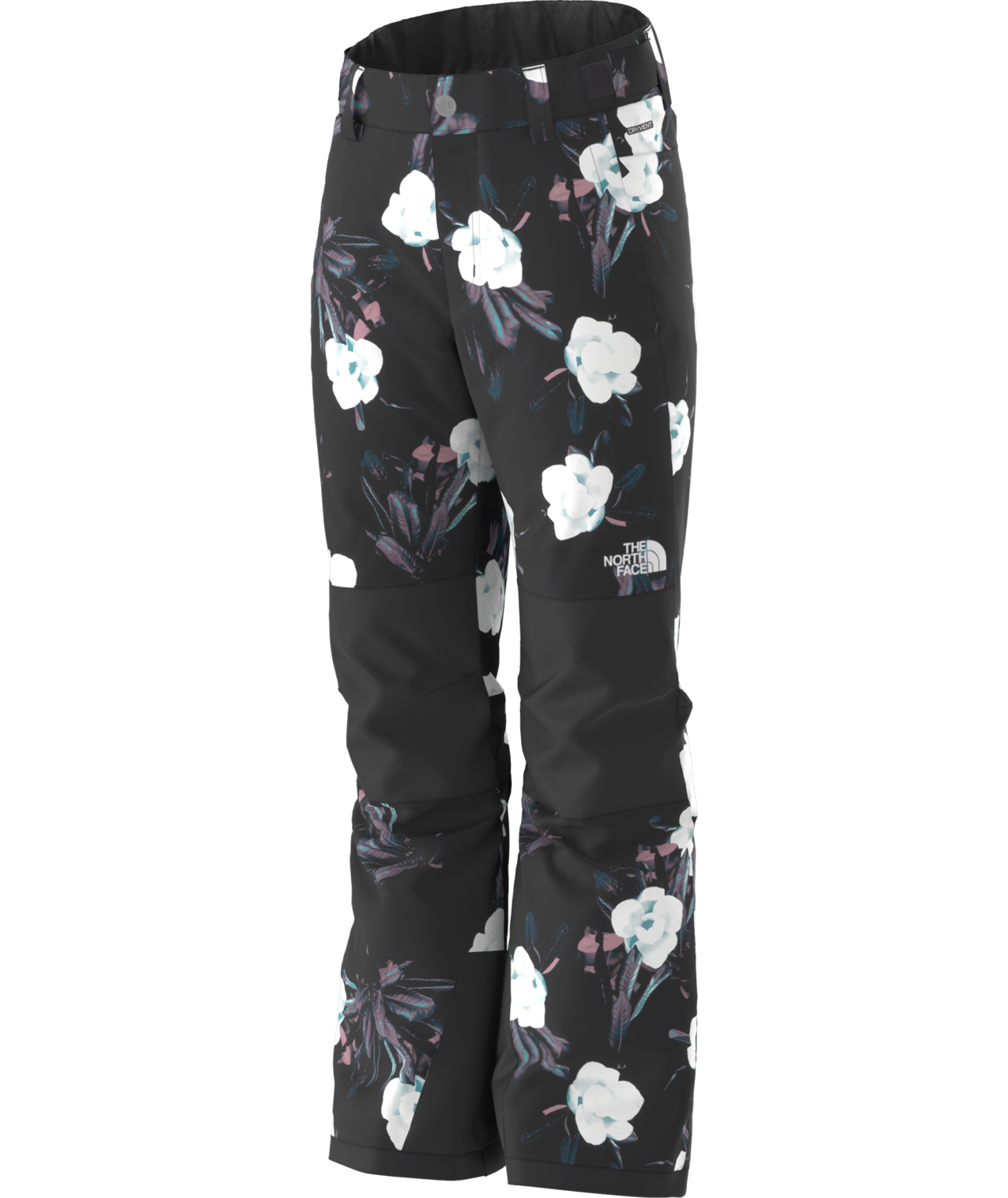 TNF Black Winter Flowers Print