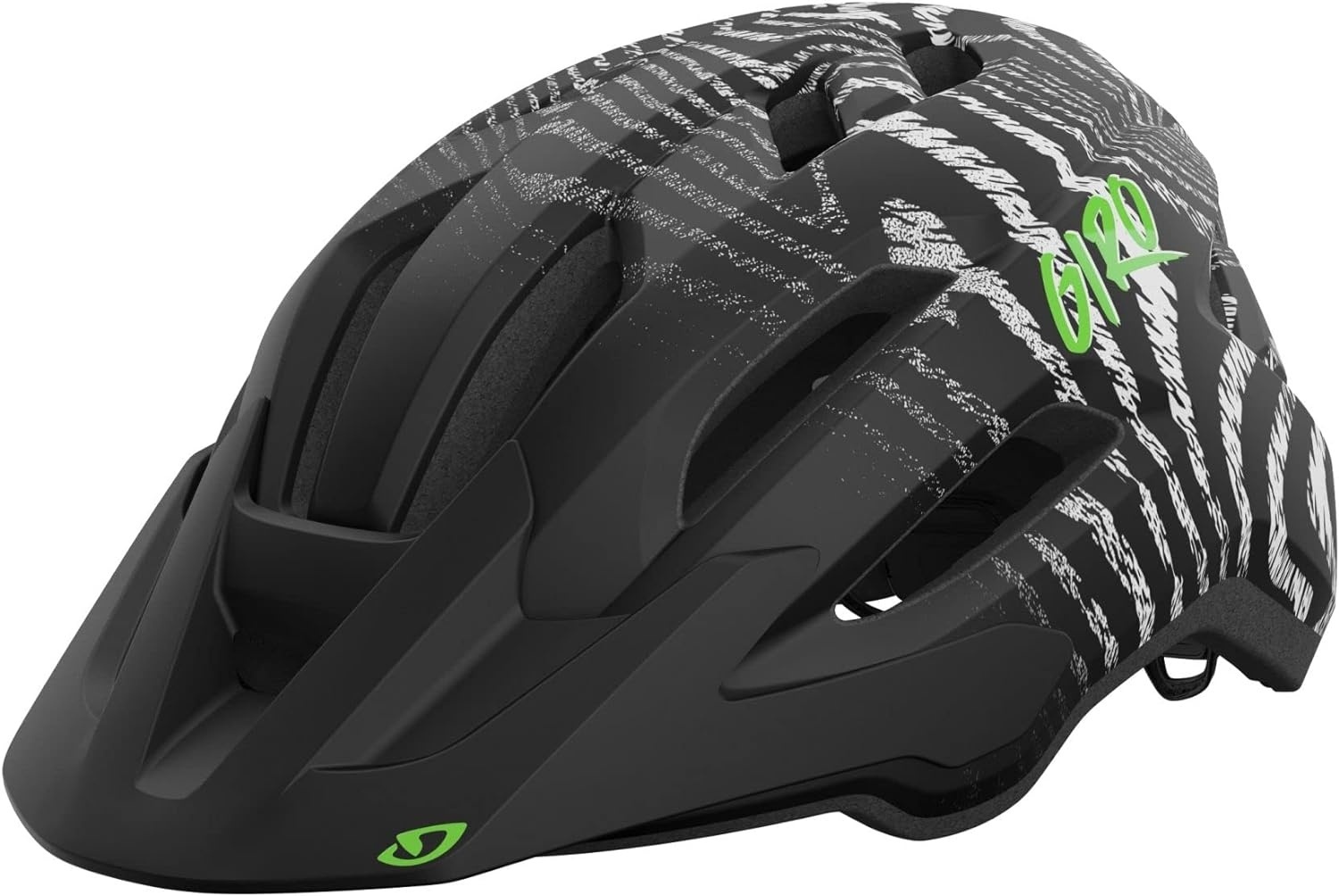 Matte Black/White Ripple