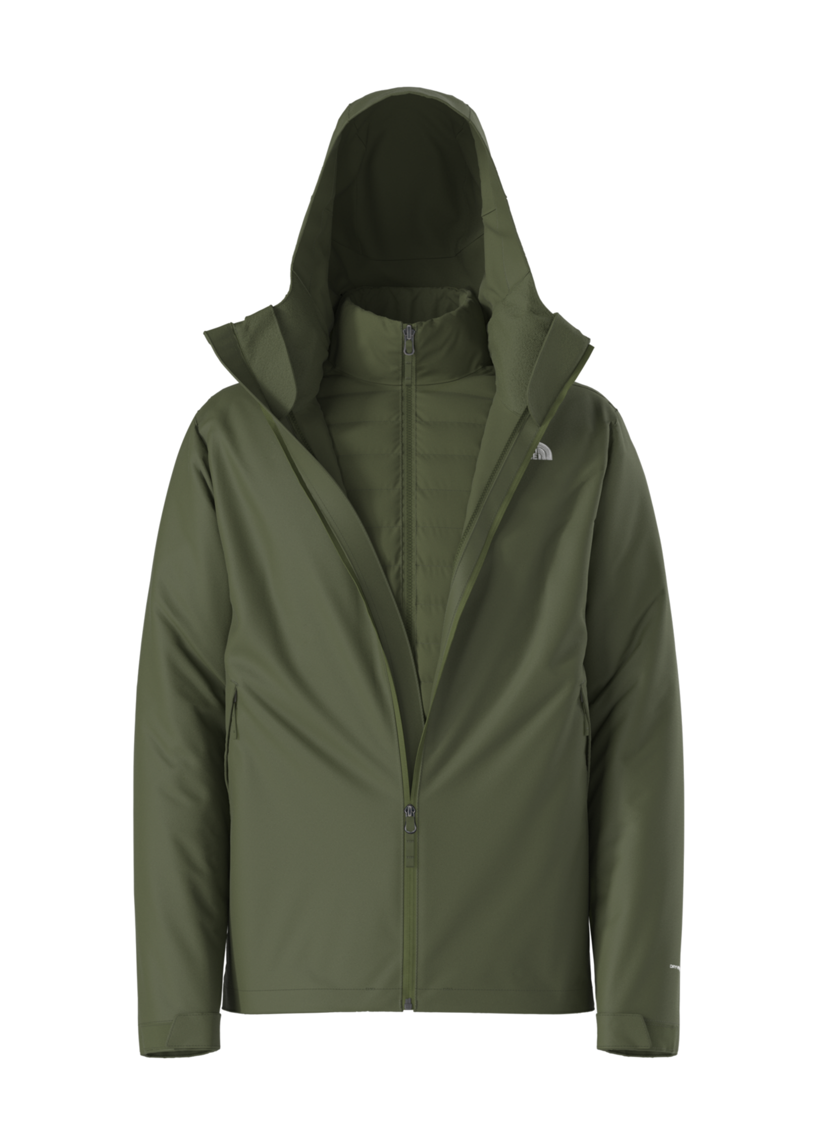 THE NORTH FACE MA-1 NY81510 カーキ L The North Face Men's Carto Mono Triclimate Hooded Jacket