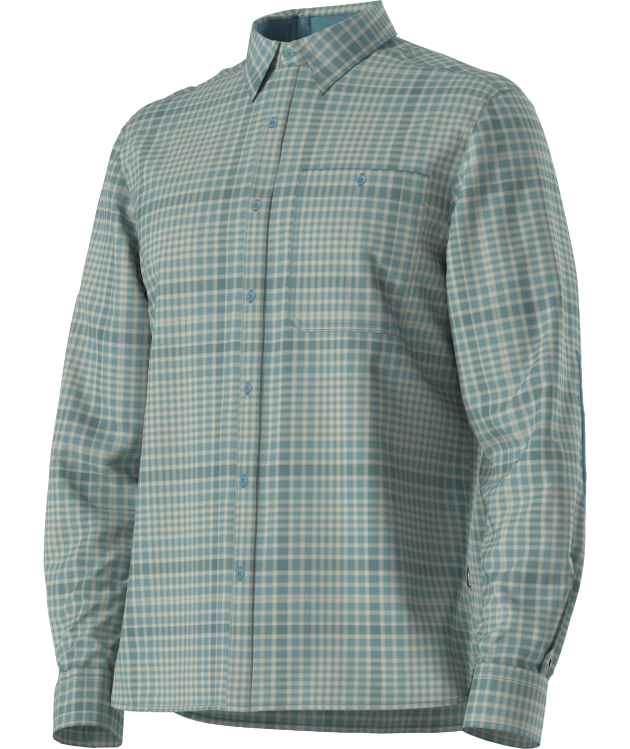 Algae Blue Nano Plaid