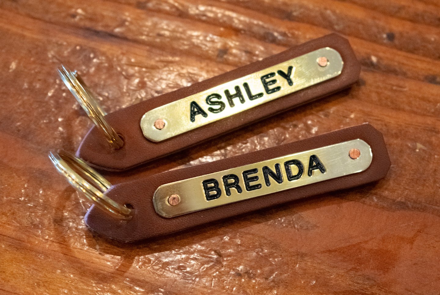 Leather Kentucky Key Tag