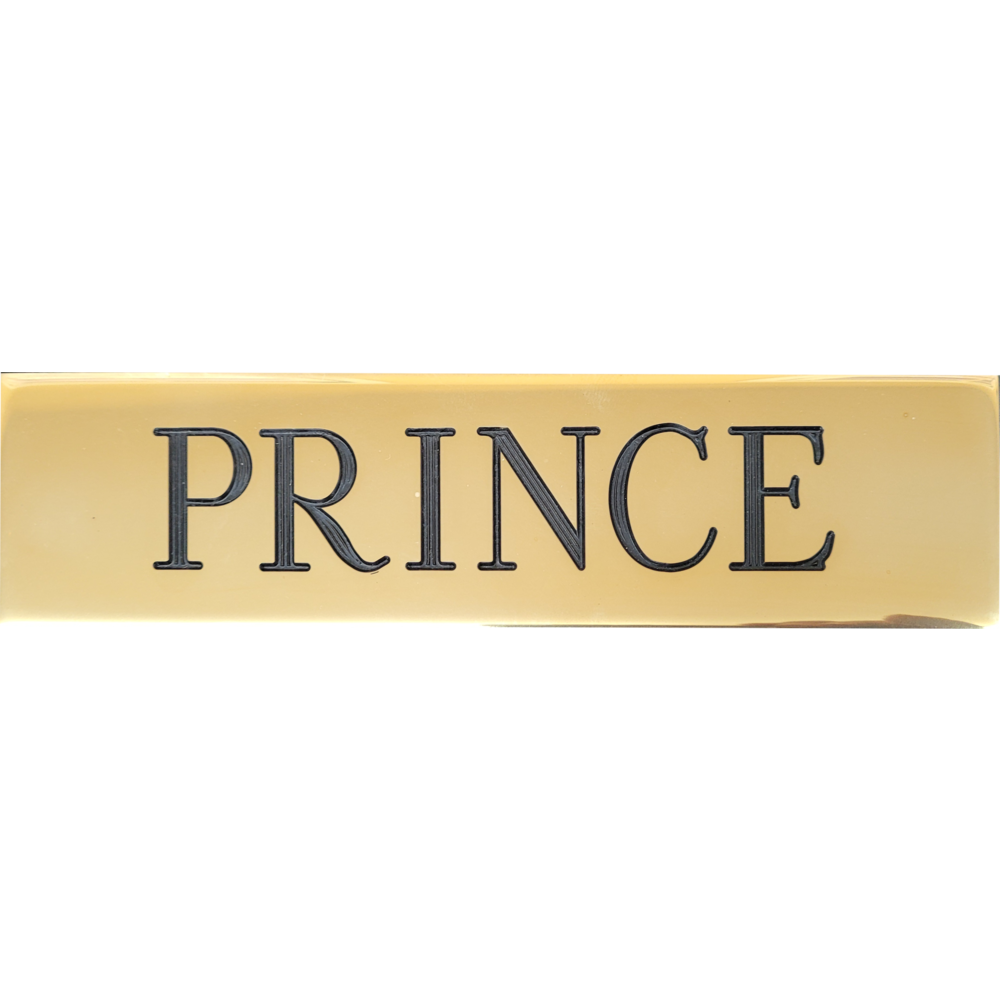 Stall Plate 1 Line 2" x 8" Quillin Leather & Tack, Inc