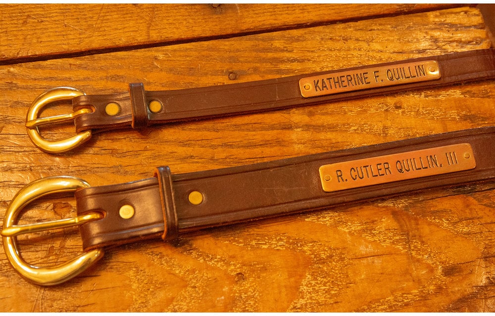 1" Creased Halter Plate Belt