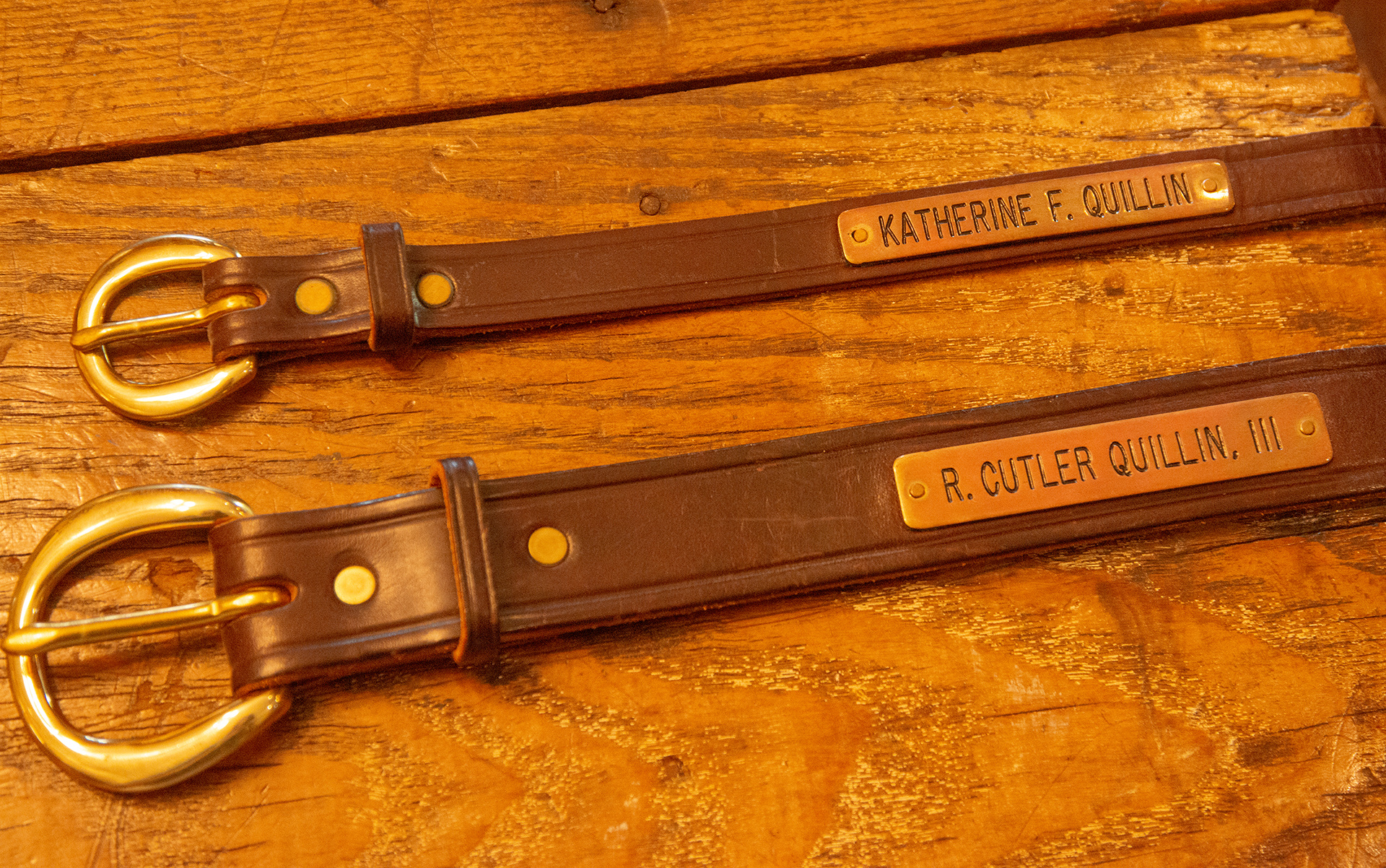 1" Creased Halter Plate Belt