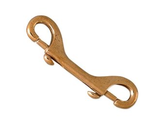 Double End Snaps/Brass 4 1/2"