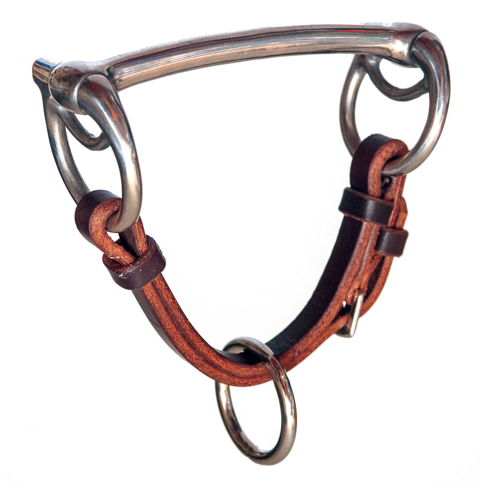 Weanling Little Bit & Leather Chin Quillin Leather & Tack, Inc