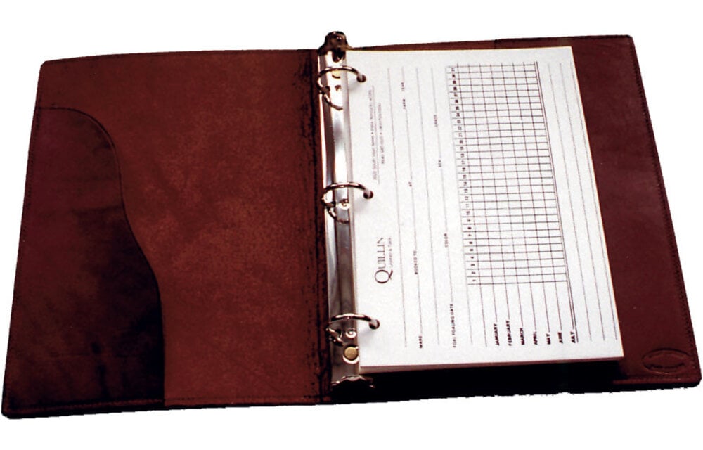 leather 3 Ring Binder 8 1/2" x11"
