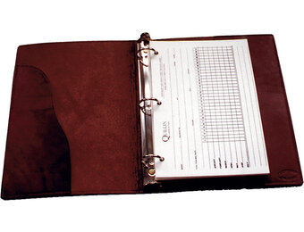 leather 3 Ring Binder 8 1/2" x11"