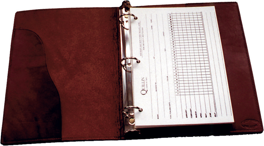 leather 3 Ring Binder 8 1/2" x11"
