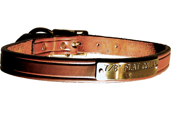 Collar/Flat Dog 5/8 or 7/8" - 1 line