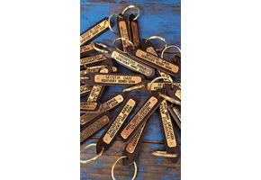 Leather Kentucky Key Tag