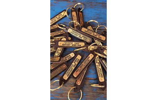 Leather Kentucky Key Tag