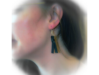 Braided Leather Earrings