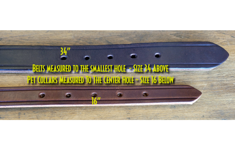Belt 1 1/4 inch Halter Maker Creased