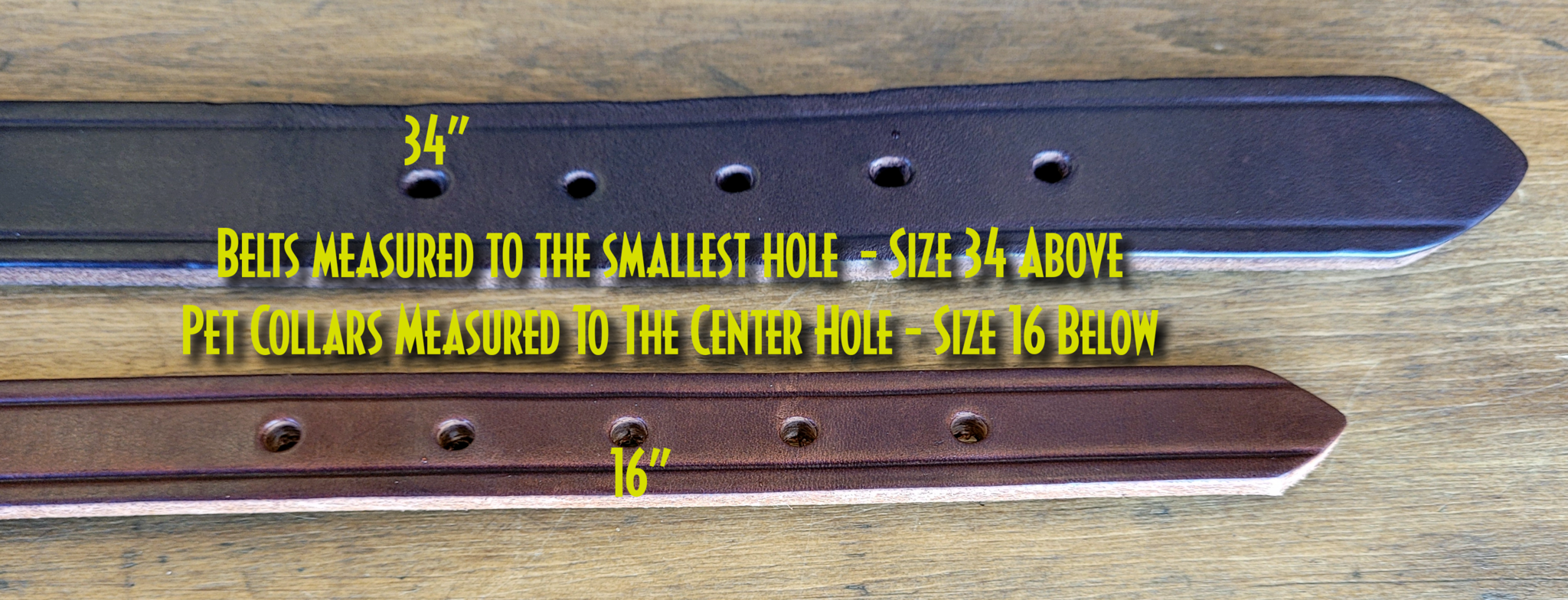 Creased Kentucky Leather Nameplate Belt 1 1/4"