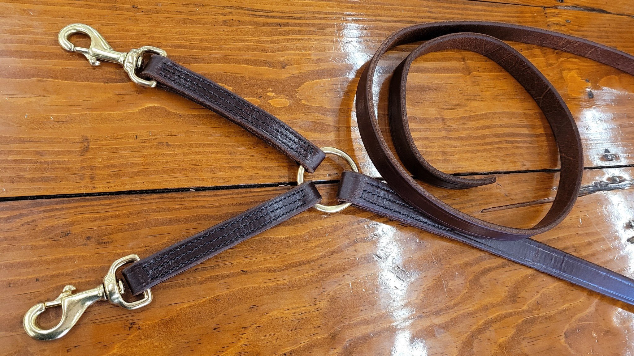 Leather Lead Shank New Market