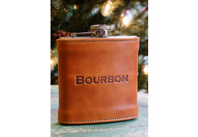 Kentucky Leather Covered Flask
